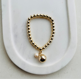 Light Gold with Metal Ball & Pearl Bracelet