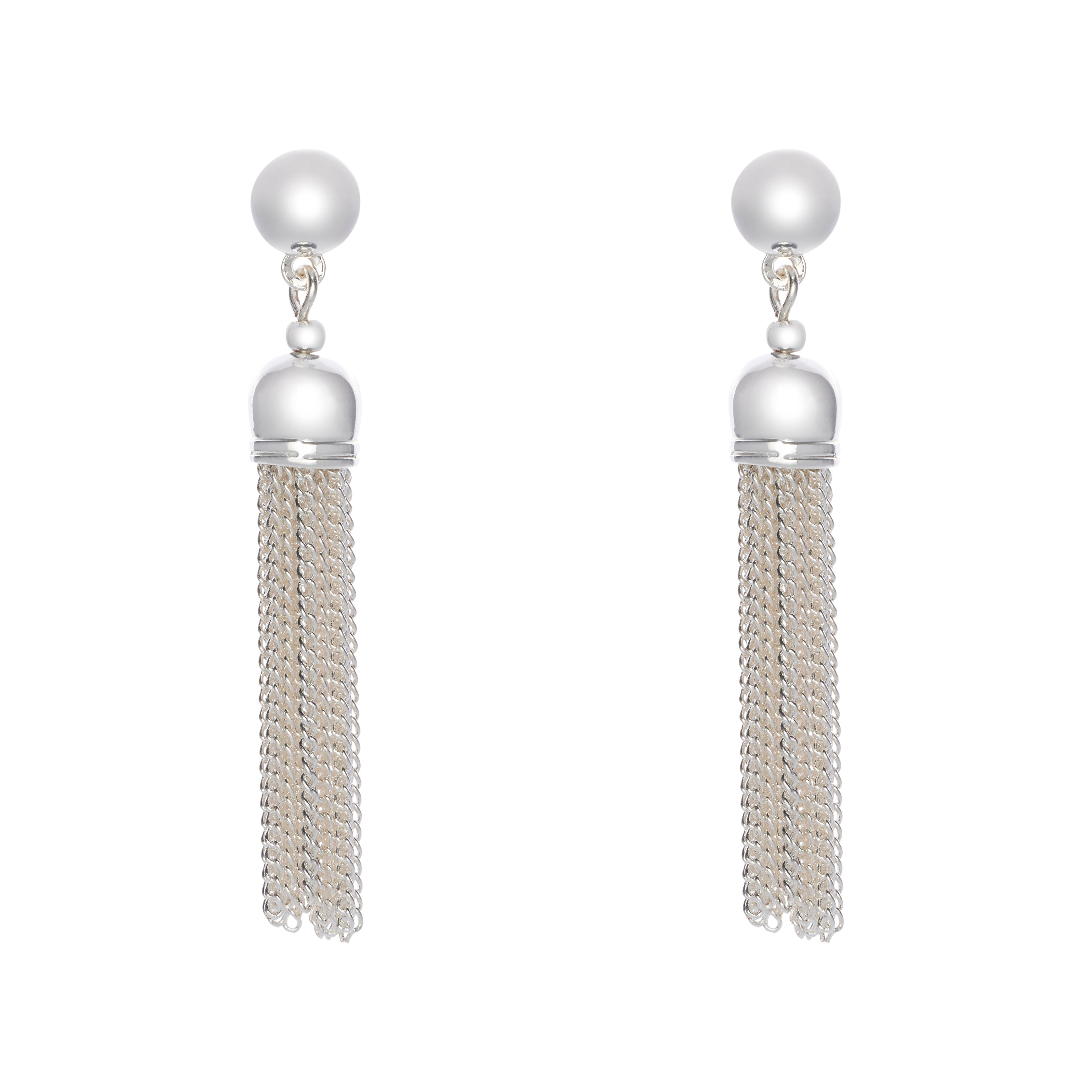 Fine | Silver Tassel Earring