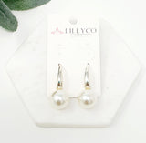 Light Gold Pearl Drop Earring