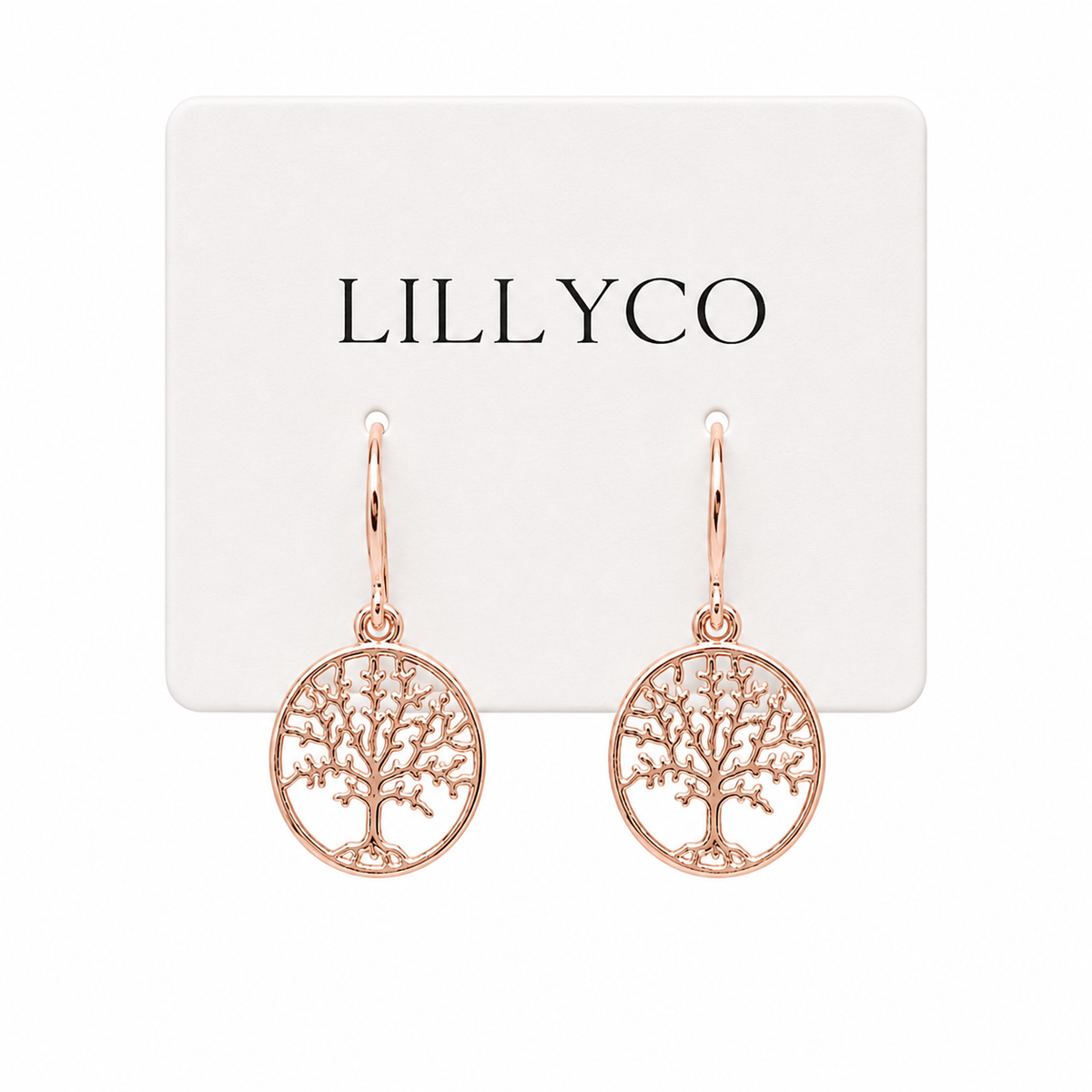Rose Gold Tree Earring