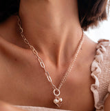 SHORT | Rose Gold Heart Necklace