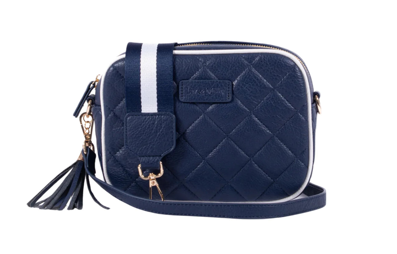 Sally - Navy & White