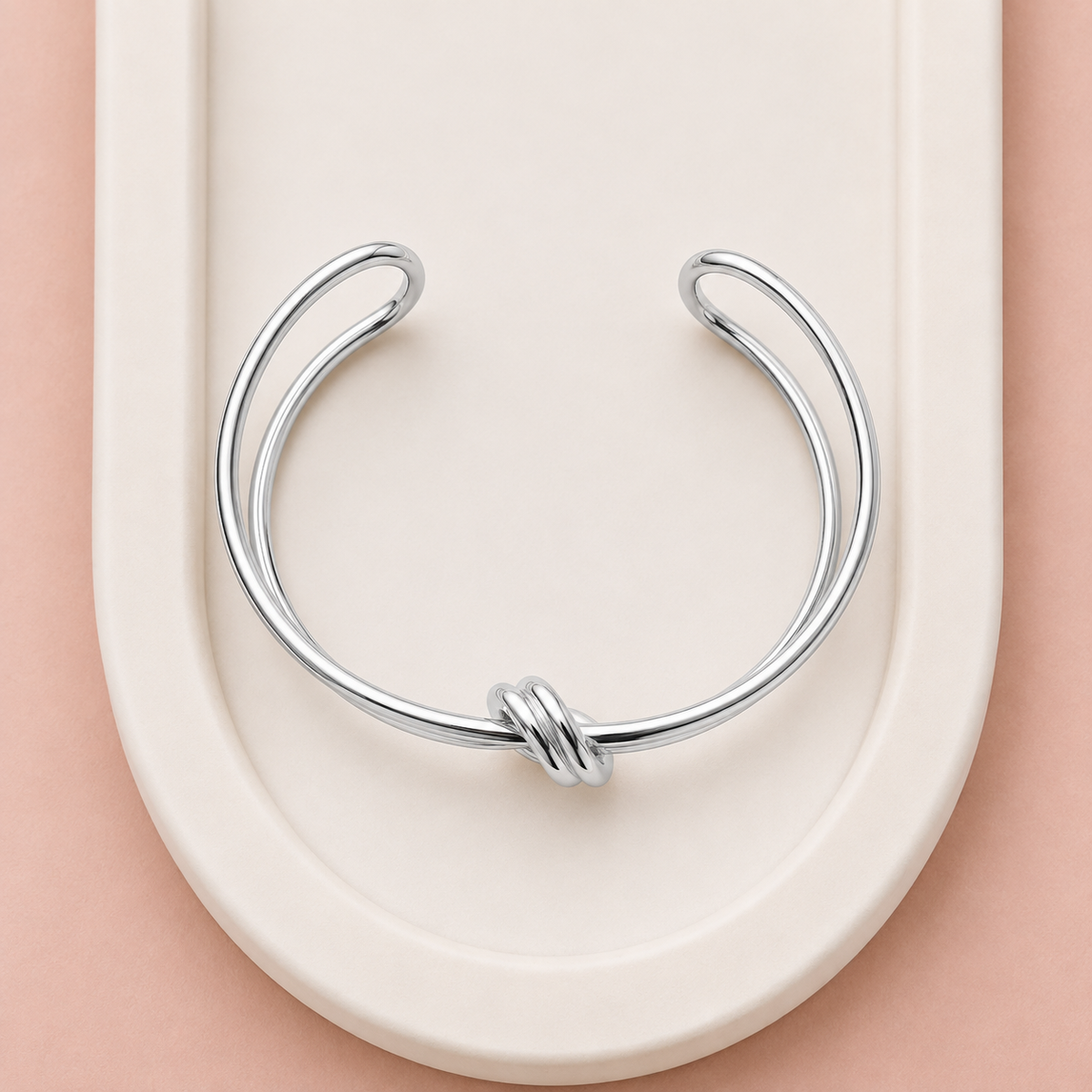Silver Knot Bangle
