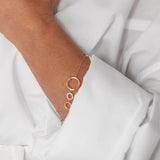 Fine | Rose Gold 3 Ring Bracelet
