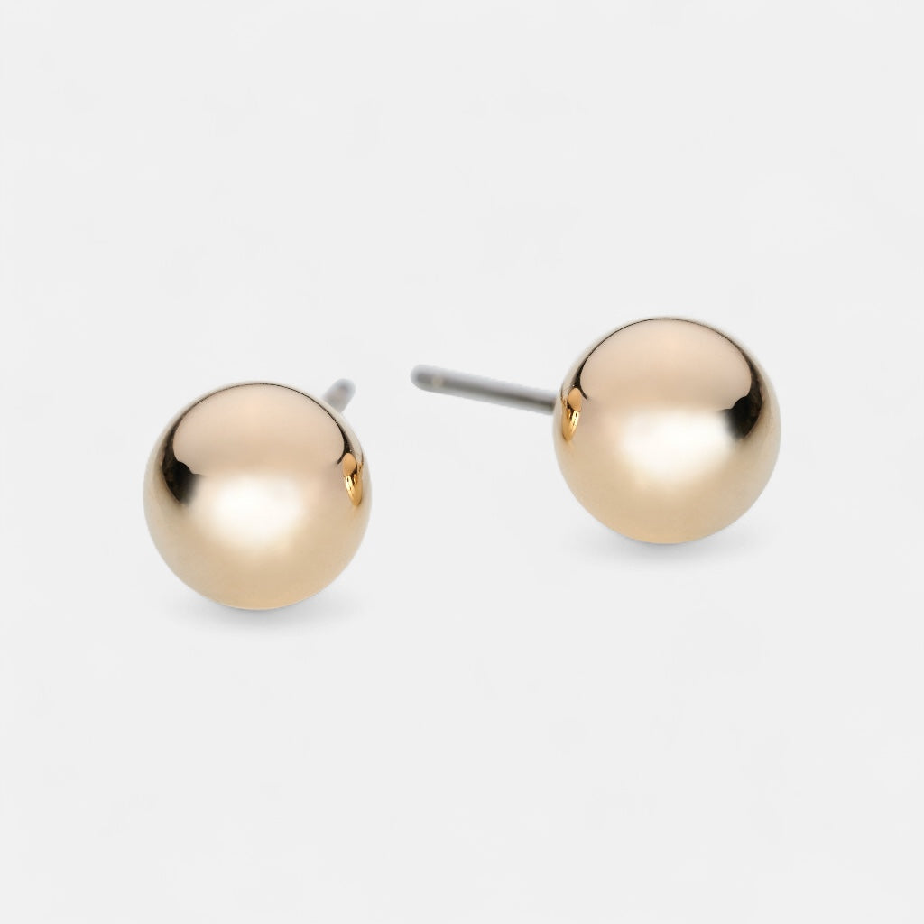 Fine | Gold Ball Earring