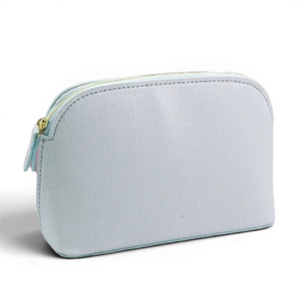 Baby Blue Makeup Bag