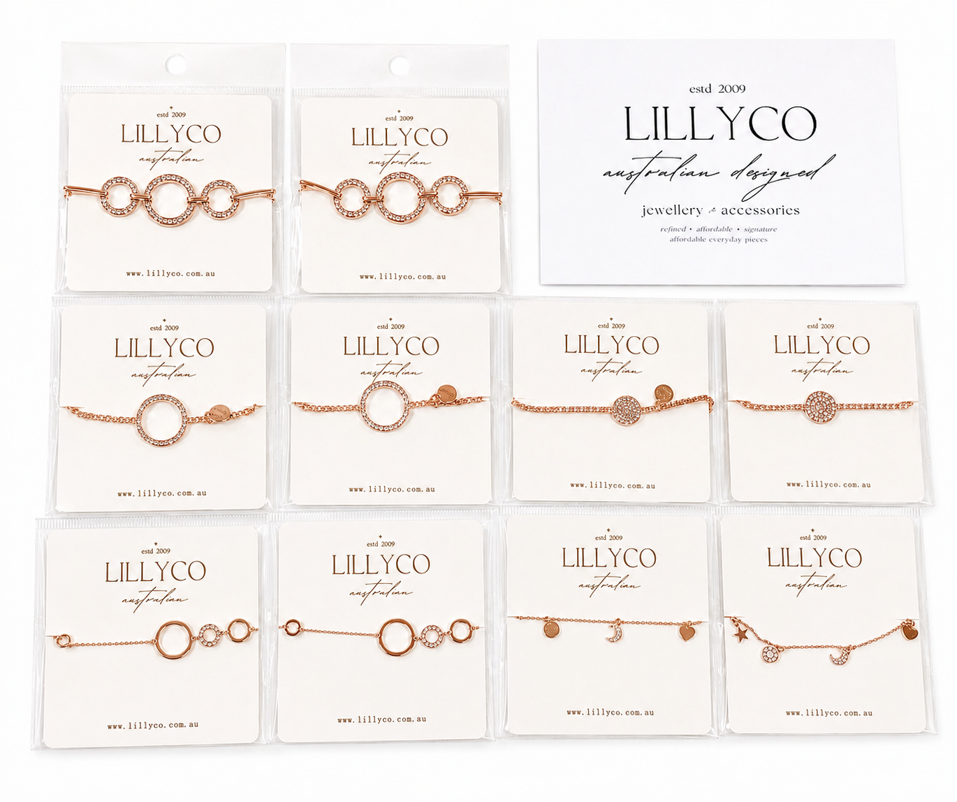 Bundles | x10 Rose Gold | Fine Range Bracelets | Hang Sell