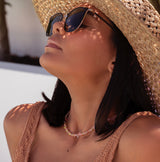 Strawberry Quartz 14K Gold Necklace