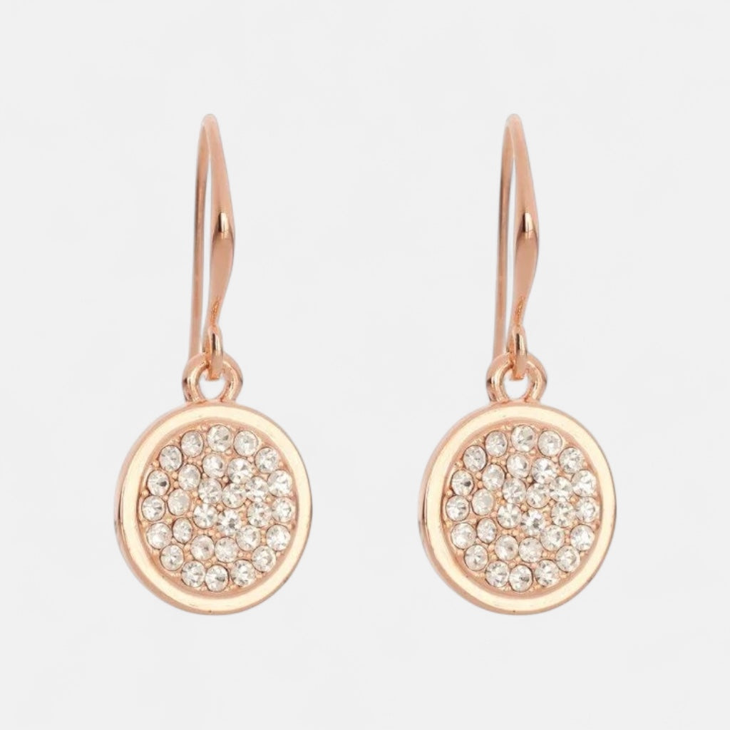 Fine | Rose Gold Drop Cubic Zirconia Earring