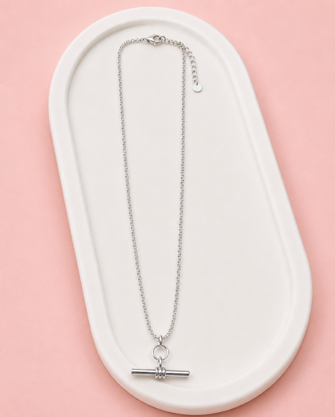 SHORT | Silver Fob Necklace