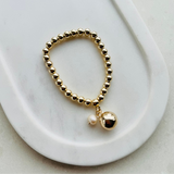 Light Gold with Metal Ball & Pearl Bracelet