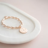 Rose Gold "LOVE" Pendant Bracelet