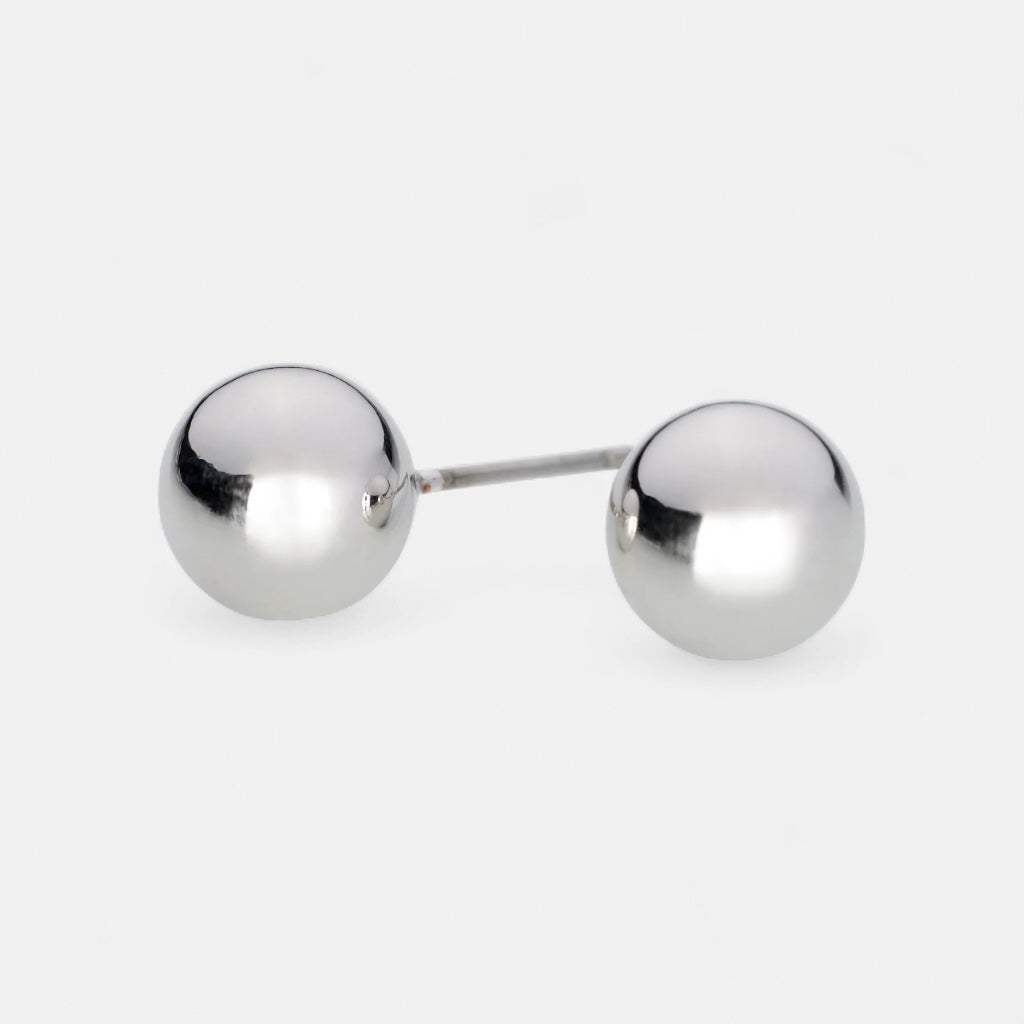 Fine | Silver Ball Earring