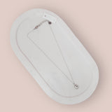 Fine | Forever Loved Boxed Square Crystal Necklace | Silver | LAST ONE