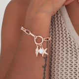 Rose Gold Ocean Charm Bracelet