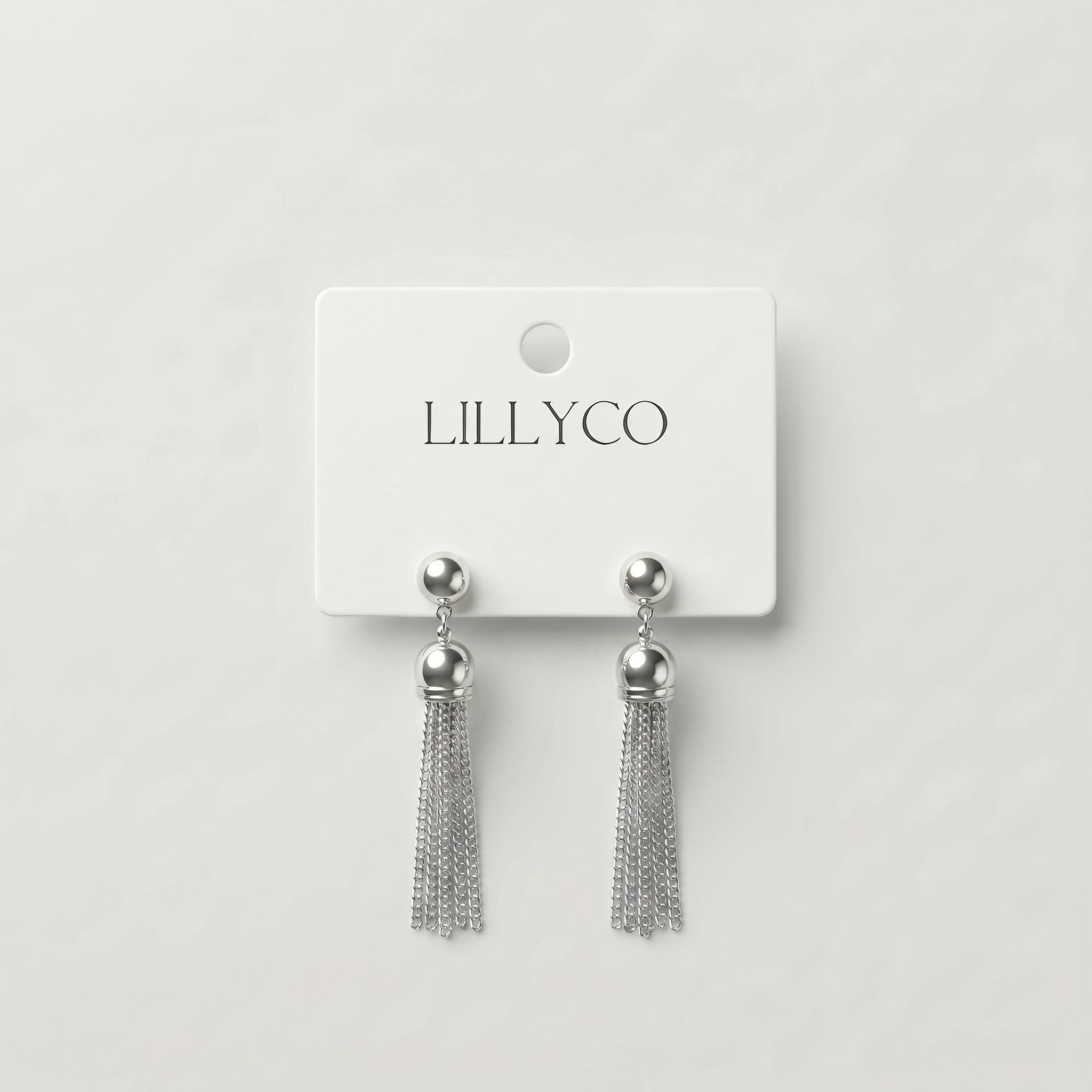 Silver Tassel Earring