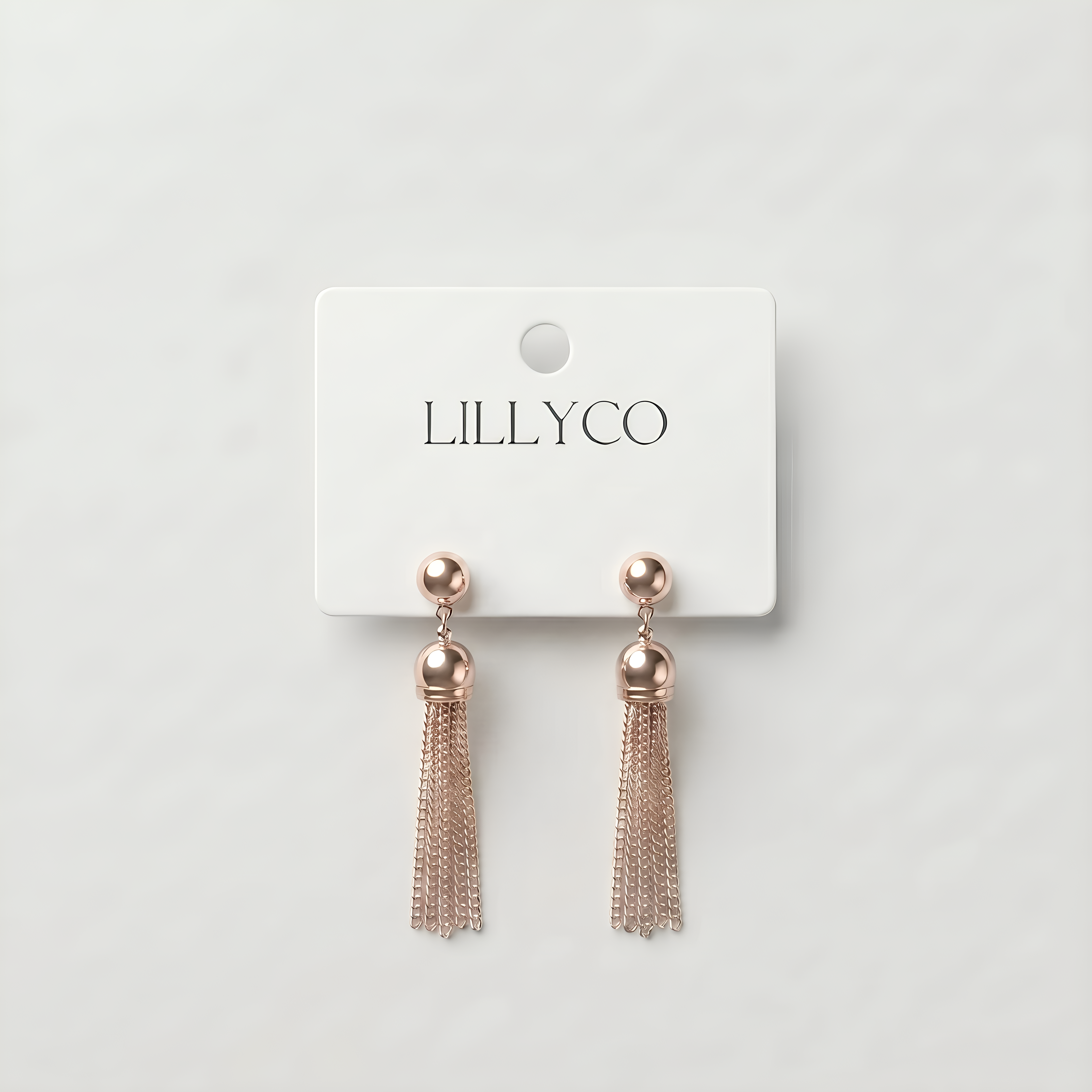 Rose Gold Tassel Earring