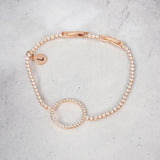 Fine | Rose Gold Bling Ring Adjustable Bracelet