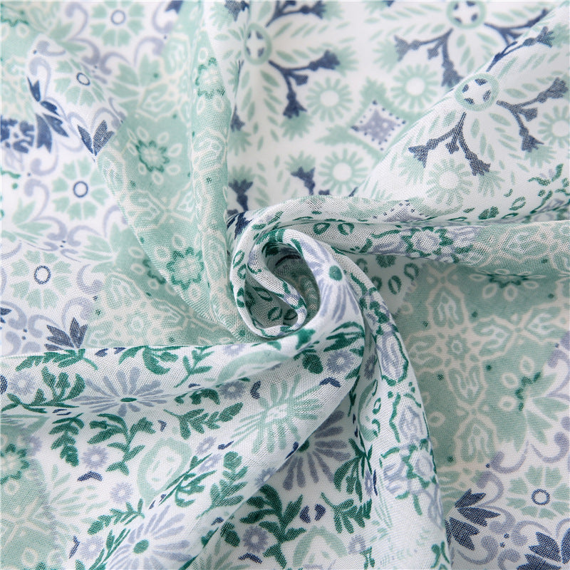 Ladies Green Pattern Scarf