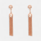 Fine | Rose Gold Tassel Earring