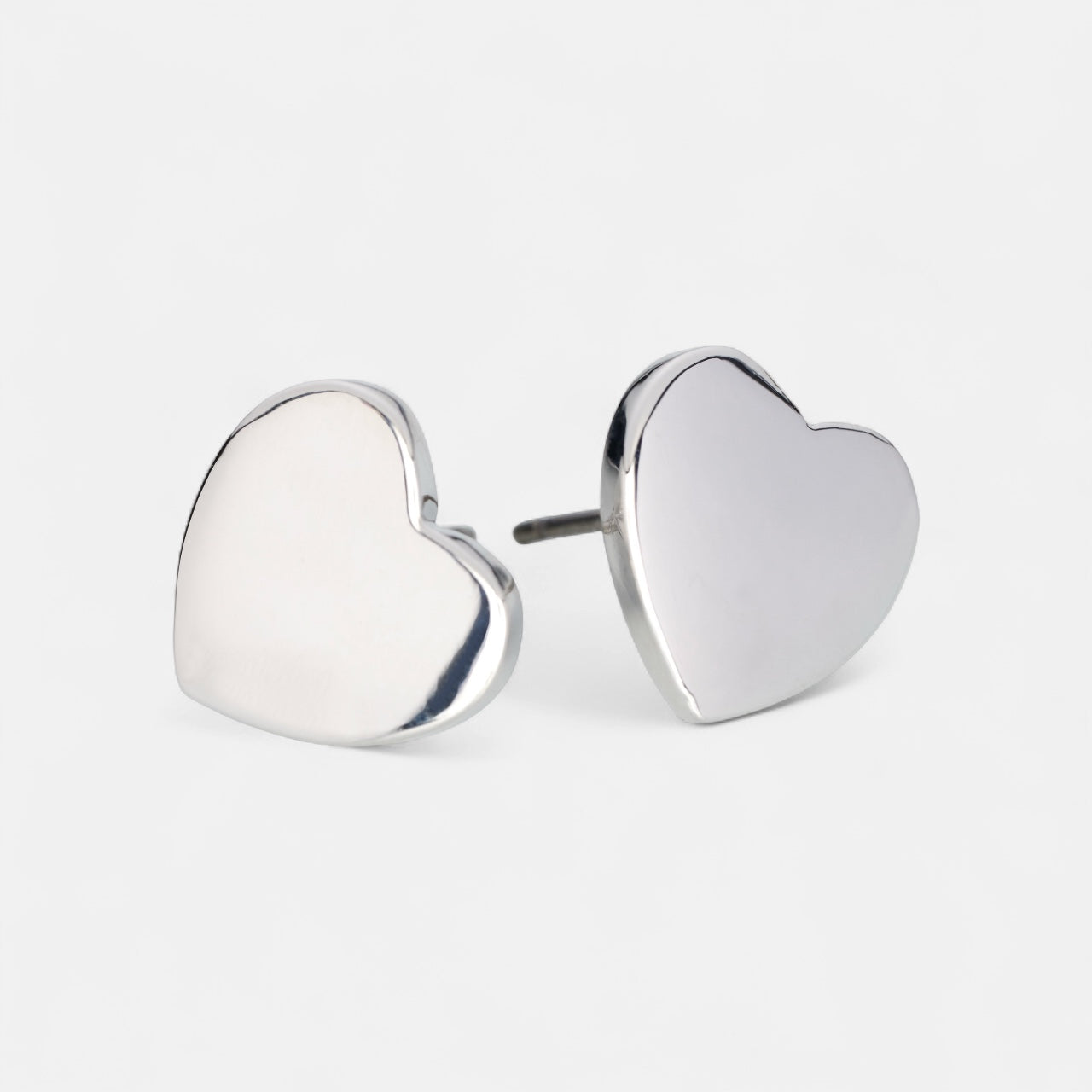 Fine | Silver Heart Earrings
