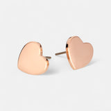Fine | Rose Gold Heart Earring