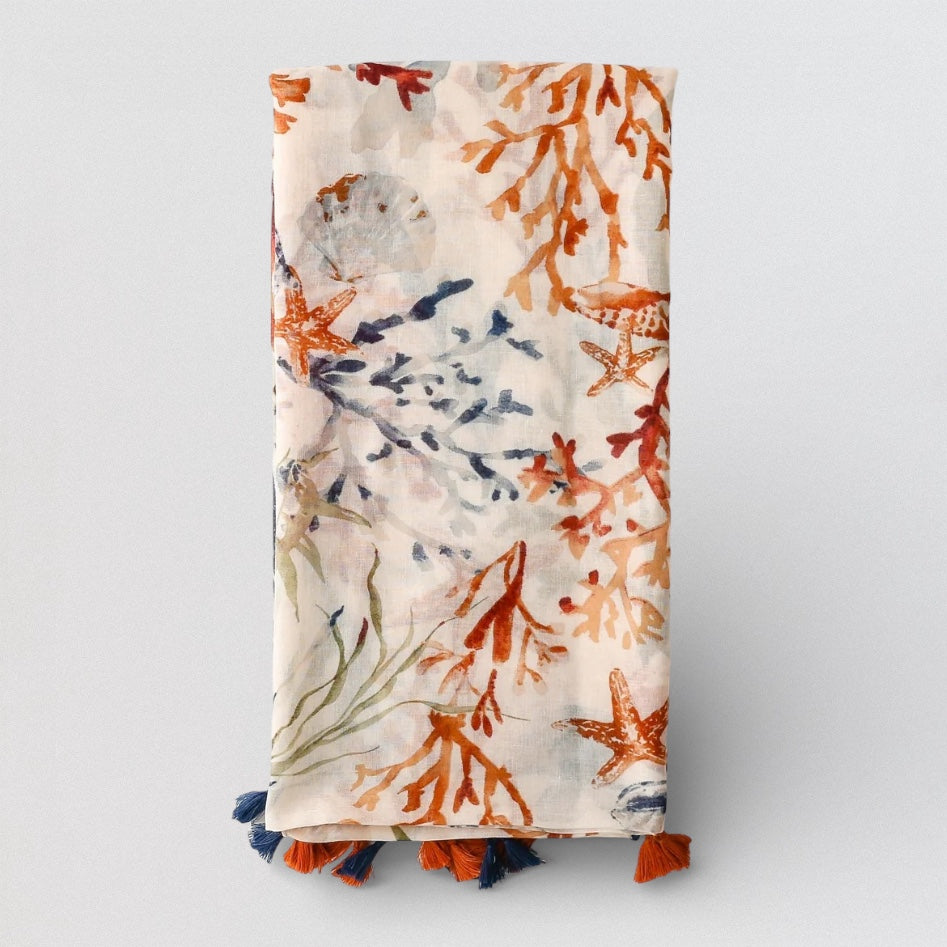 Ladies | Multi Colour Coral Scarf