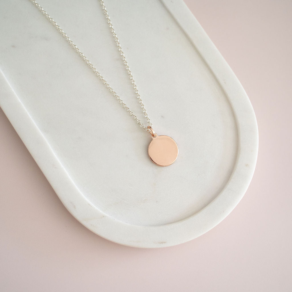 SHORT | Mixed "LOVE" Disc Necklace