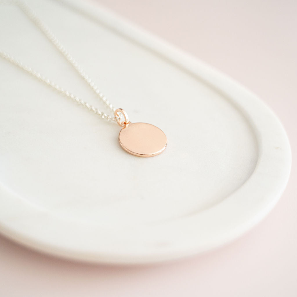 SHORT | Mixed "LOVE" Disc Necklace