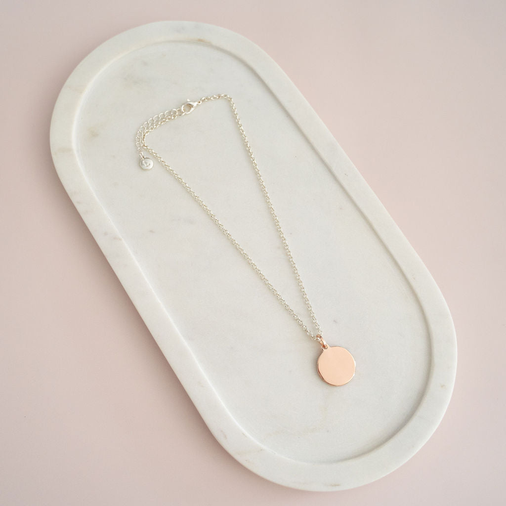 SHORT | Mixed "LOVE" Disc Necklace