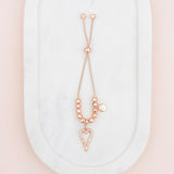 Matt Rose Gold Heart Adjustable Bracelet