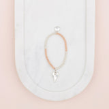 Stunning Mixed Matt Heart Bracelet