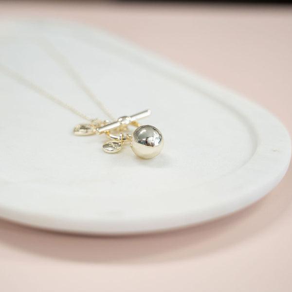 Limited Edition | LONG | Light Gold Ball Necklace