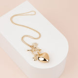 LIMITED EDITION | SHORT | Light Gold Heart Necklace