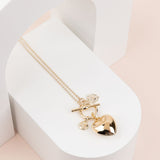 LIMITED EDITION | SHORT | Light Gold Heart Necklace