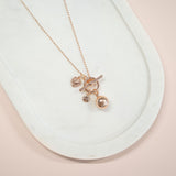 LIMITED EDITION | SHORT | Rose Gold Ball Necklace