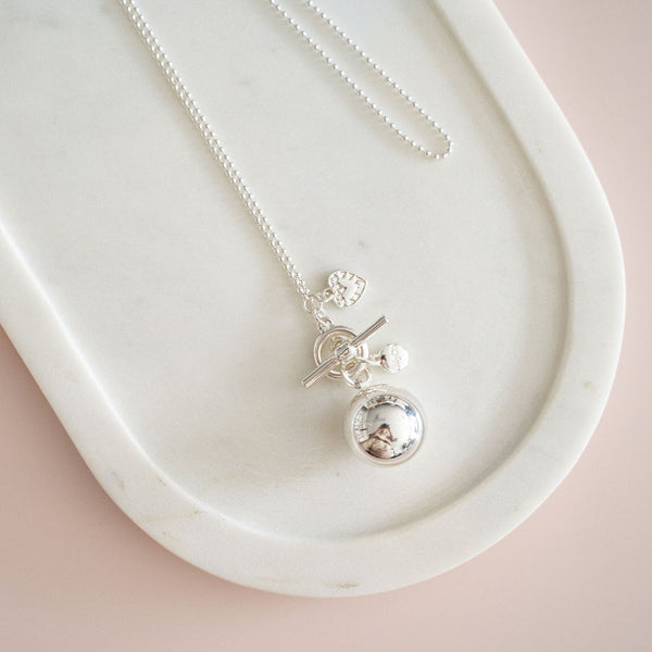 Limited Edition | LONG | Silver Ball Necklace