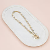 LIMITED EDITION | SHORT | Light Gold Ball Necklace