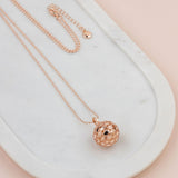 Rose Gold Love Harmony Ball Necklace