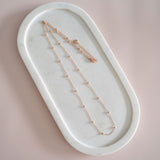 Matt Rose Gold Pretty Chain Necklace
