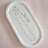 Matt Silver Pretty Chain Necklace