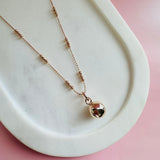 SHORT | Rose Gold Single Ball Necklace