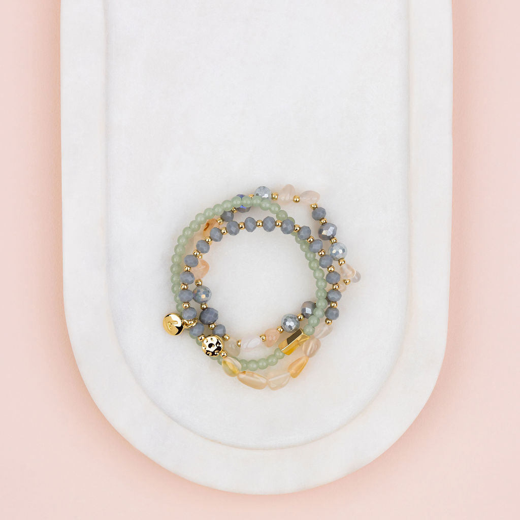Yellow Gold Precious Stone Bracelet