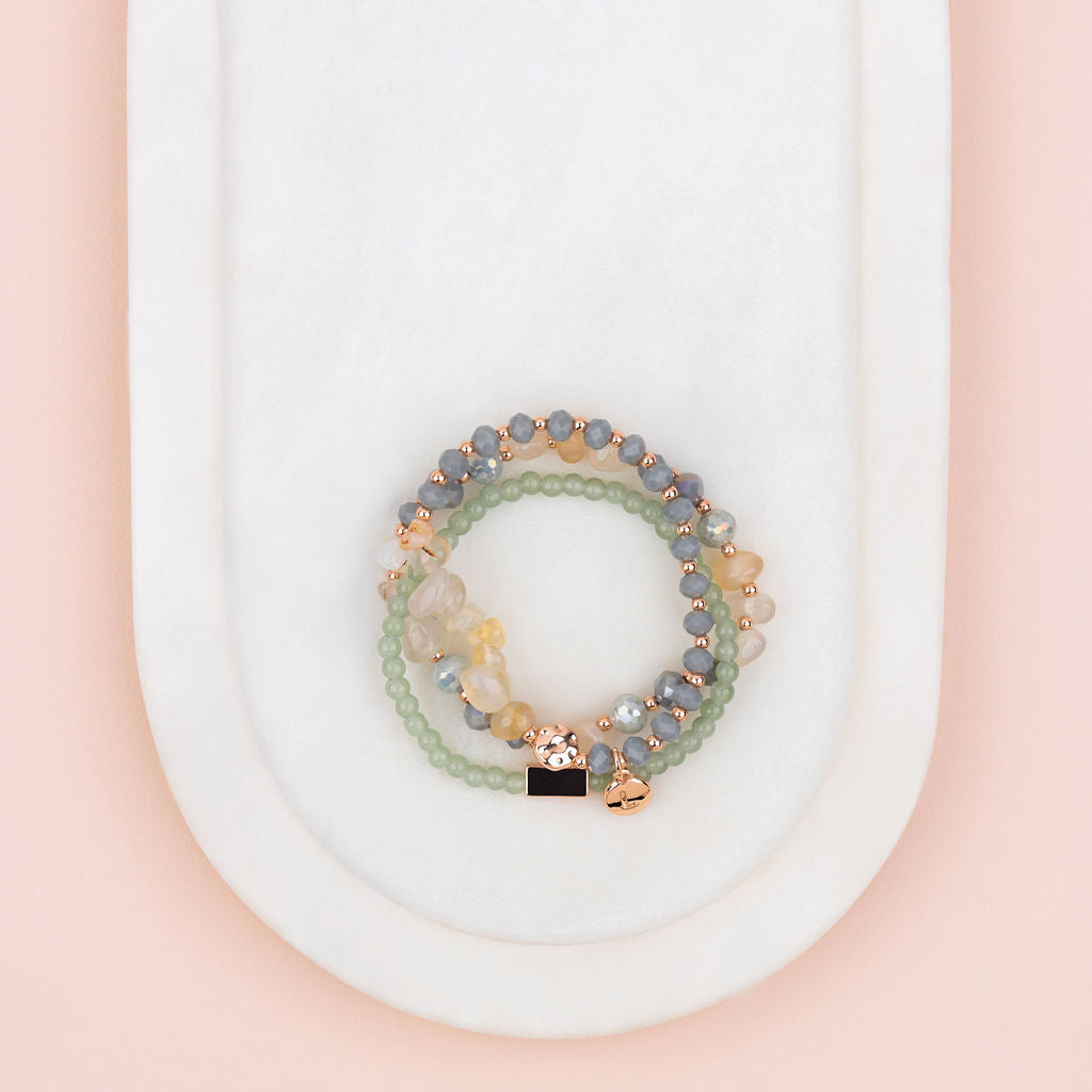 Rose Gold Precious Stone Bracelet