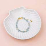 Aquamarine 14K Gold Bracelet