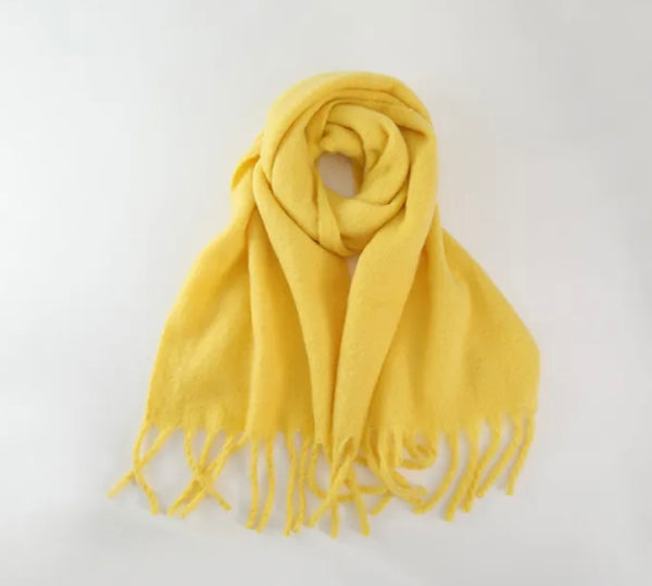 Gold Thick Winter Scarf