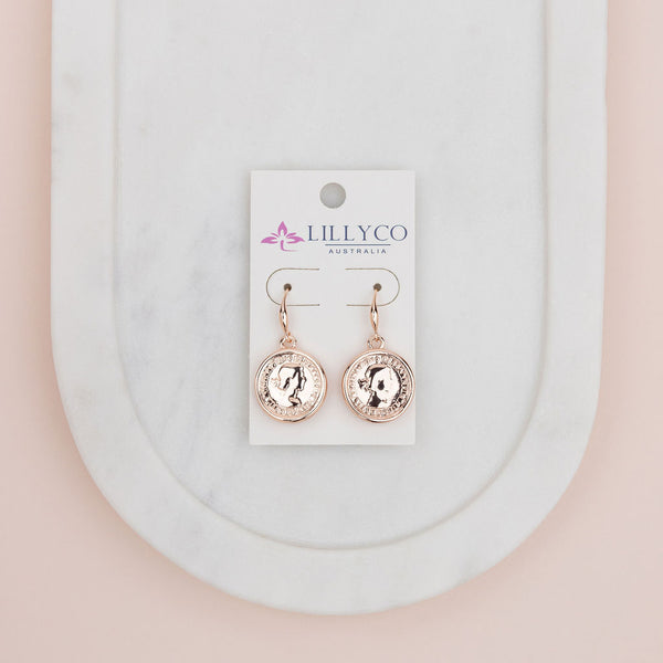 COIN COLLECTION | Rose Gold Coin Earring