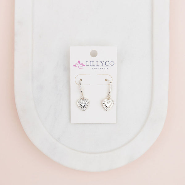 Limited Edition | Silver Drop Heart Earring