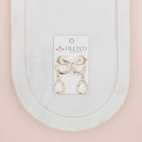 Light Gold Tear Drop Earring