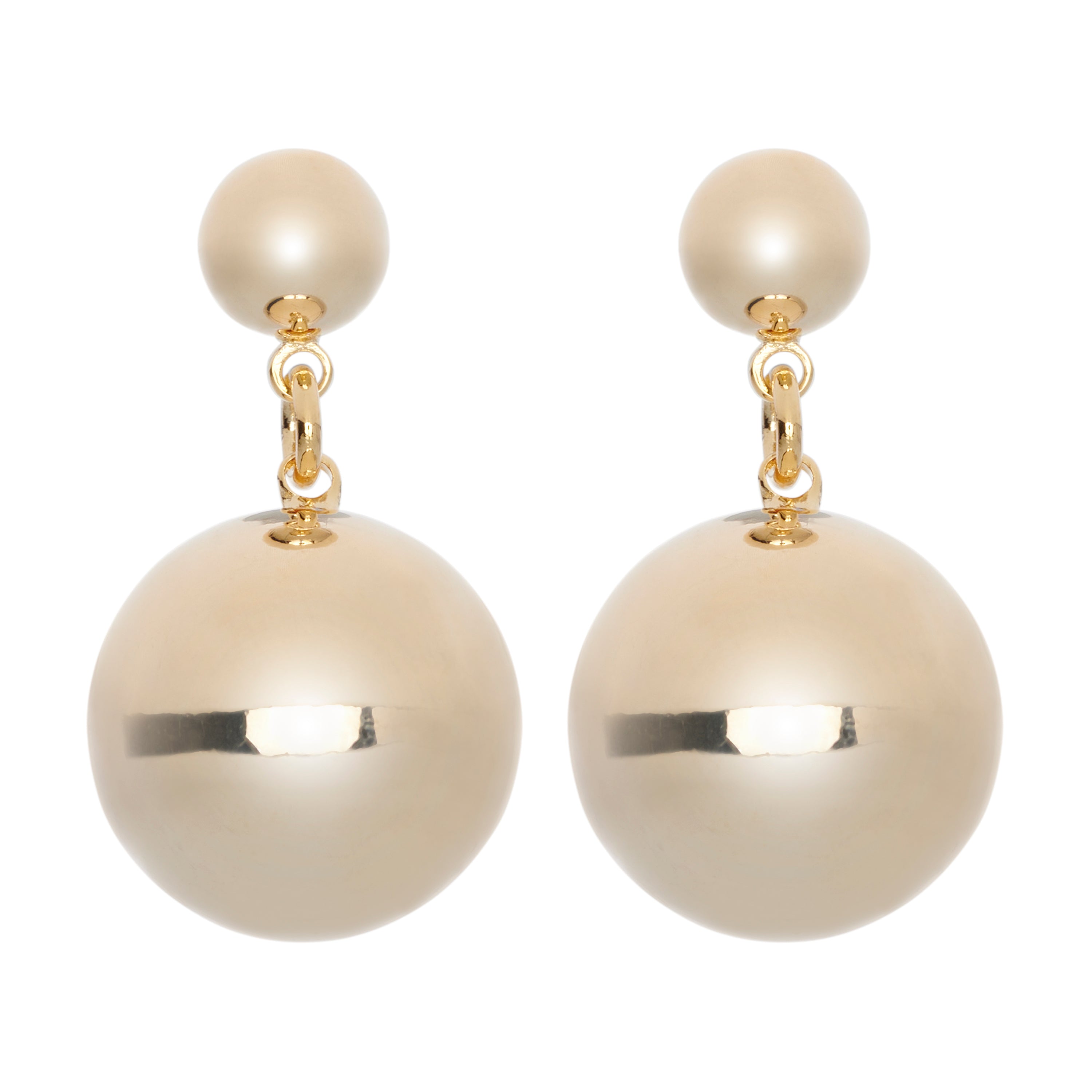Fine | Gold Drop Ball Earring